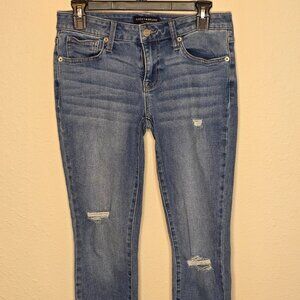 Lucky Brand "Lolita" Low Rise, Skinny, Ripped Women's Denim Jeans, Size 6/28 A